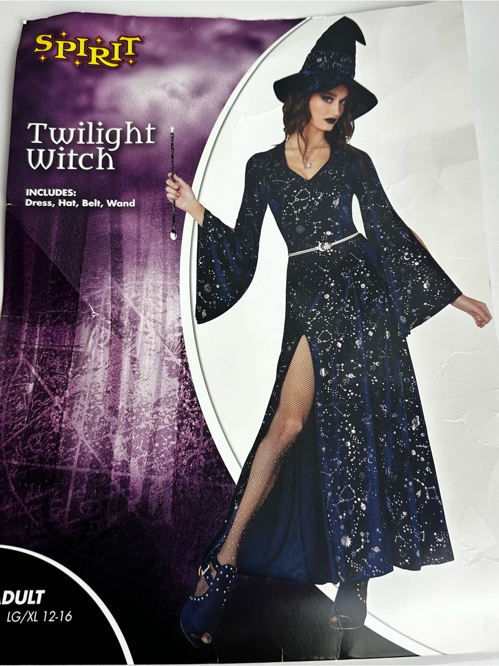 Spirit Halloween Twilight Witch Costume Women's Size Large or XL Cosplay Theater